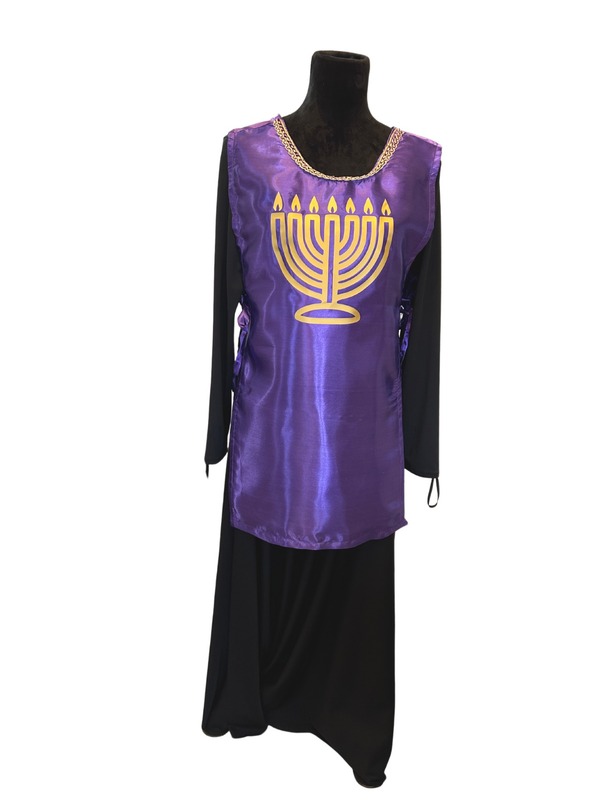 Satin Ephod with Applique and trim